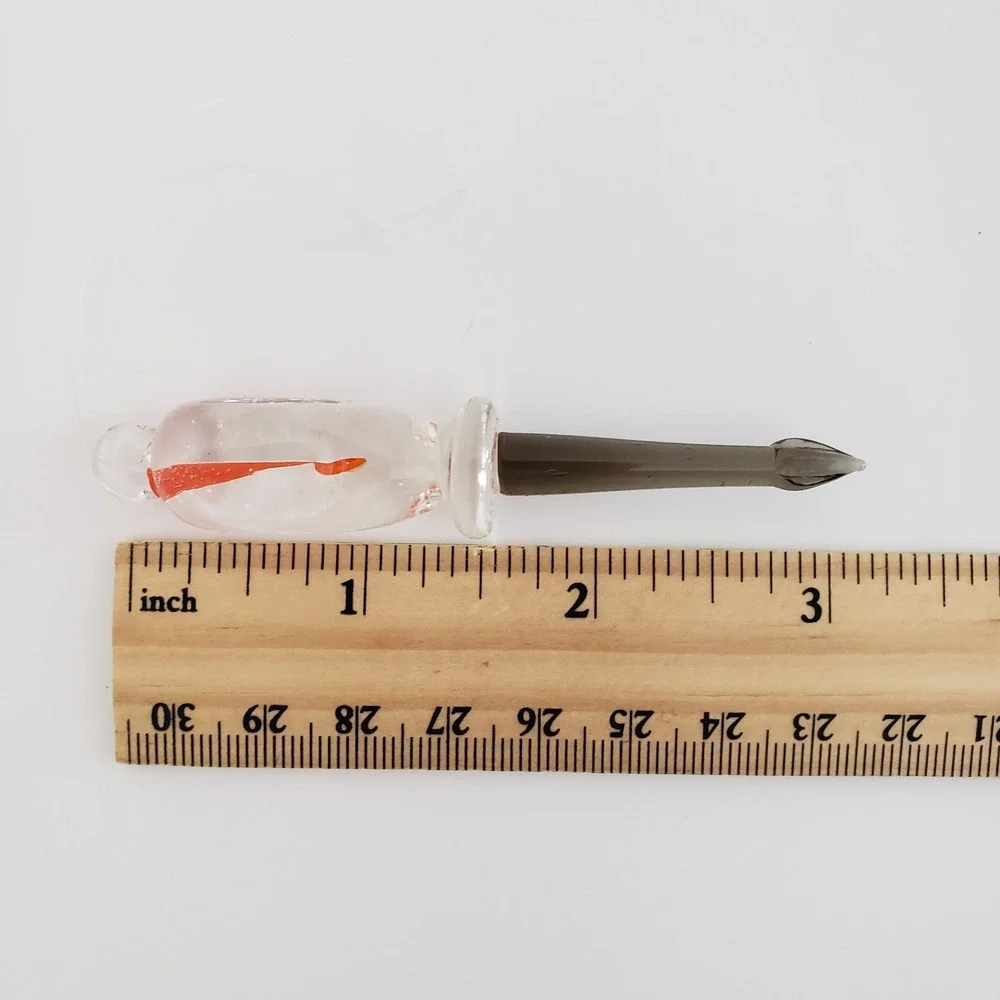 Vtg Miniature Lot Of Glass Tool Ornaments Drill Wrench Saw Hammer Screwdriver